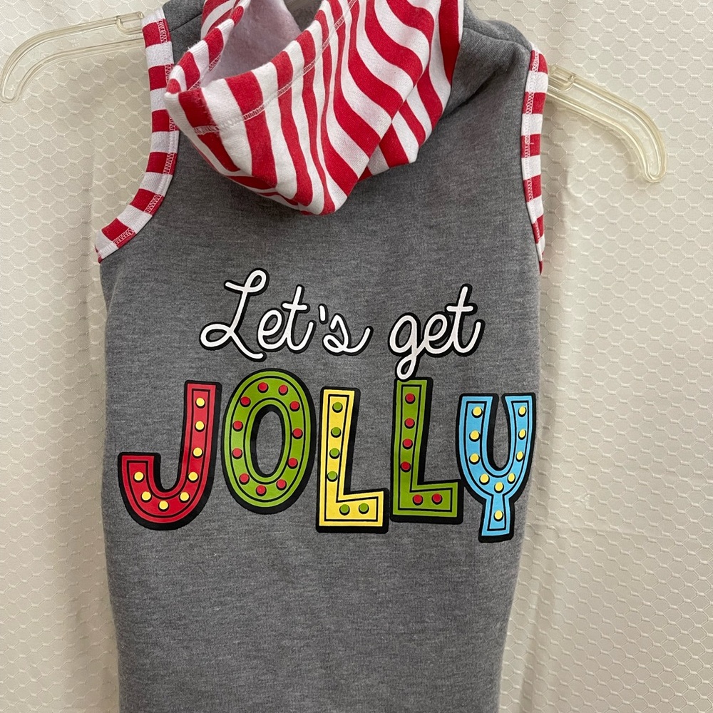 🔴 Holiday dog sweatshirt says size XL